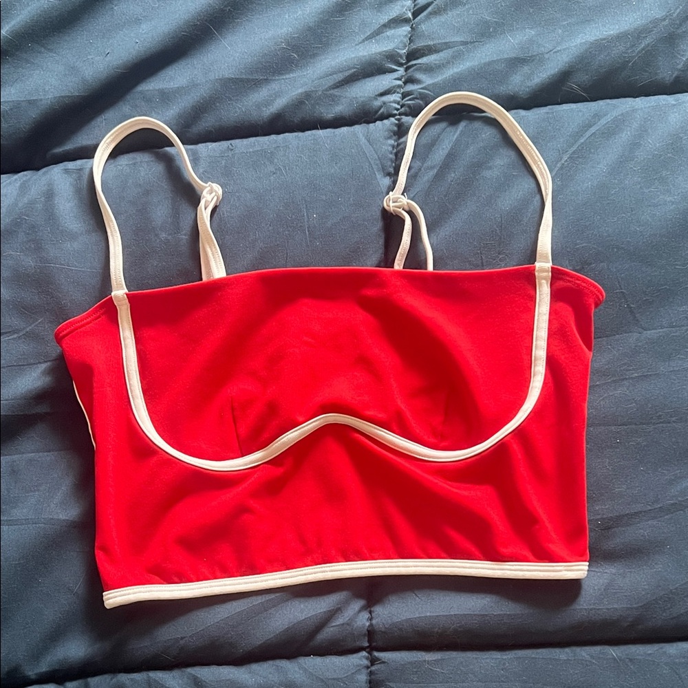ALO Yoga Red  Crop Top